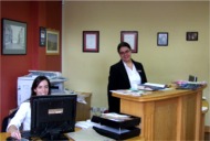 Yvonne & Carolanne at work in Moville