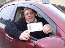 Barney Griffin, one of the hackney drivers issued with a spot fine.