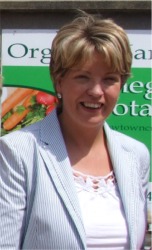 Tnaiste Mary Coughlan at the recent International Sheep Shearing Championships in Burt