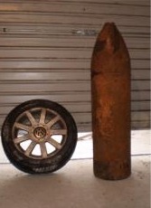 The WWII bomb that David McDaid posted on DoneDeal.ie.