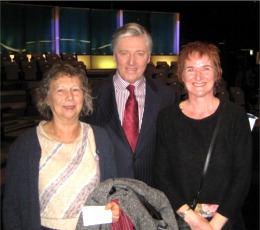 Pictured from left, Bridget Walsh, CCC(NW); Pat Kenny, presenter, FrontLine, RTE and Noelle Duddy, CCC(NW).