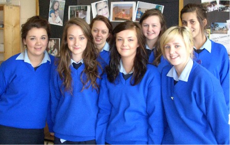Some of the Scoil Mhuire students who are heading to work at a the Fagaras orphanage in Romania.