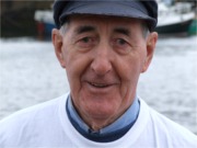Willie Harrigan after his 20-mile row on the Foyle.