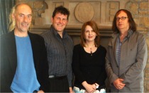 WordFlight literary panel members from left Traolach ó Fionnáin, Donegal County Council’s arts officer; Patrick Kearney, writer and director, Artists in Creative Enterprise (ACE); Clionagh Boyle and David Gothard.